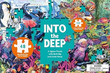 Into the Deep Sharing Puzzle: A 180-Piece Under the Sea Jigsaw Puzzle - 9781399639804